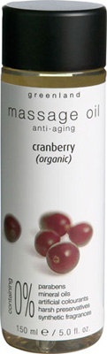 Λάδι Μασάζ με Cranberry 150ml-Οργανικό